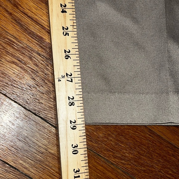 Lands end men’s khaki pants pleated size 40 beige business casual work wear - Picture 2 of 6